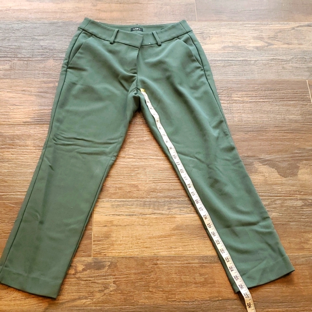 Loft green slacks